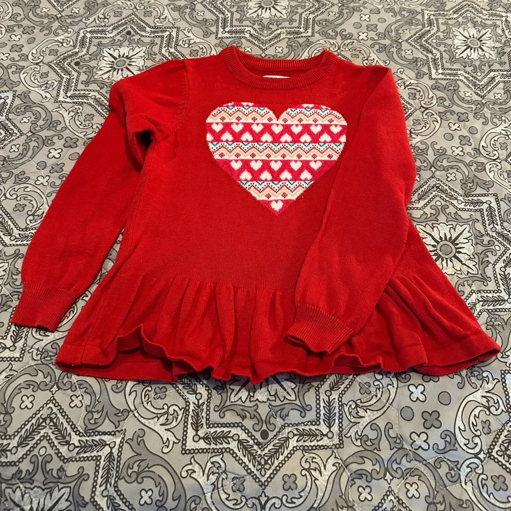 Epic Threads Red Heart Sweater - Picture 1 of 3